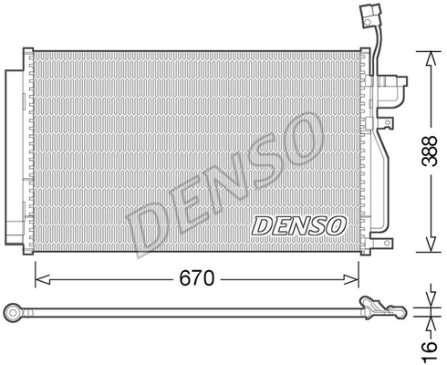 CONDENSER. AİR CONDİTİONİNG CHEVROLET CAPTIVA 06-