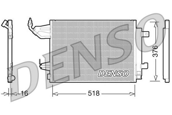 CONDENSER. AİR CONDİTİONİNG MITSUBISHI COLT CZC 06-09