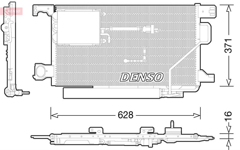 CONDENSER. AİR CONDİTİONİNG MERCEDES-BENZ C-CLASS 203 00-07