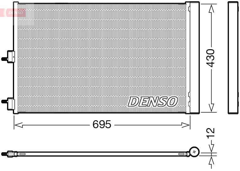 CONDENSER. AİR CONDİTİONİNG MERCEDES-BENZ A-CLASS W176 12-18