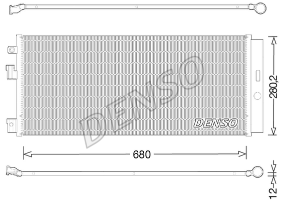 CONDENSER. AİR CONDİTİONİNG OPEL ADAM 12-19