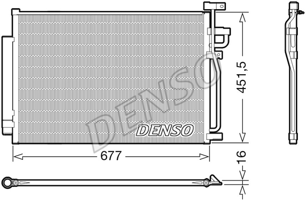 CONDENSER. AİR CONDİTİONİNG CHEVROLET CAPTIVA 06-