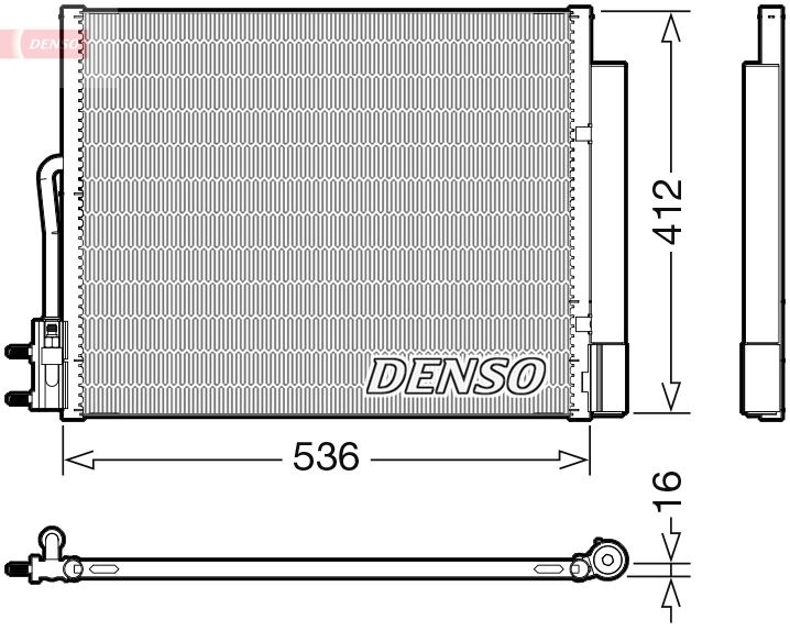 CONDENSER. AİR CONDİTİONİNG OPEL MERIVA B 10-17