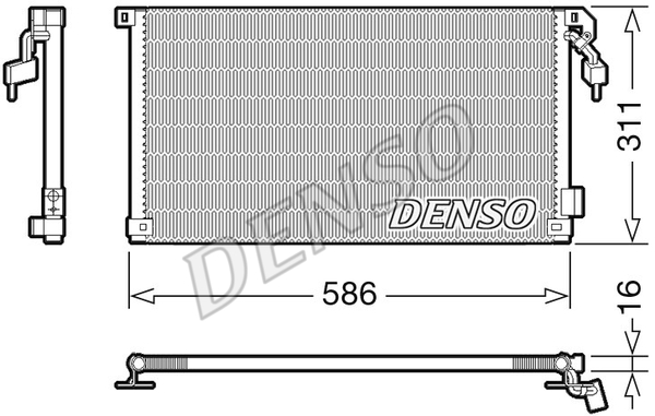 CONDENSER. AİR CONDİTİONİNG PEUGEOT 106 II 96-04