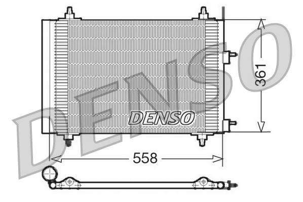 KLİMA RADYATÖRÜ KONDENSER PEUGEOT P307-P307 BREAK-P307 SW C4 04 11 C5 01 04 1.6-2.0 HDI
