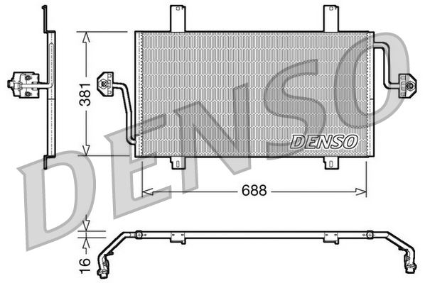 CONDENSER. AİR CONDİTİONİNG OPEL MOVANO A 98-