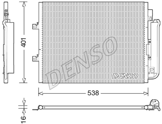 CONDENSER. AİR CONDİTİONİNG RENAULT TWINGO II 07-