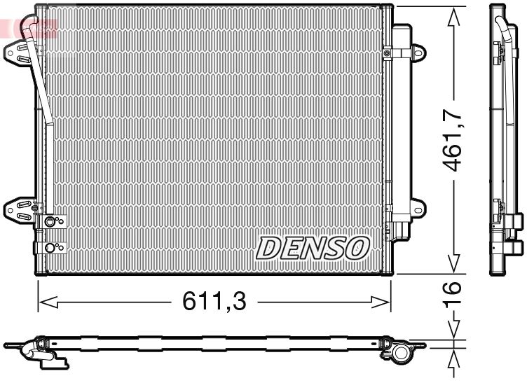 CONDENSER. AİR CONDİTİONİNG VW CC 358 11-16