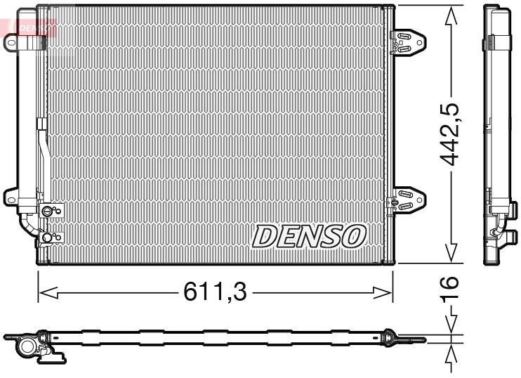 CONDENSER. AİR CONDİTİONİNG VW CC 358 11-16