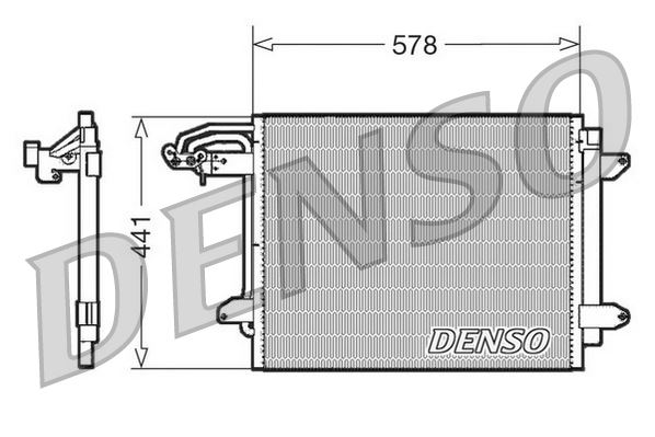 CONDENSER. AİR CONDİTİONİNG VW CADDY III 2K. 2C 04-15