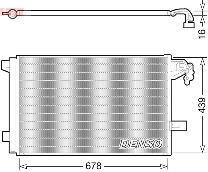 CONDENSER. AİR CONDİTİONİNG VW MULTIVAN V 7H. 7E 03-15