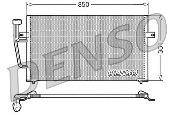 CONDENSER. AİR CONDİTİONİNG VOLVO S40 I 95-03
