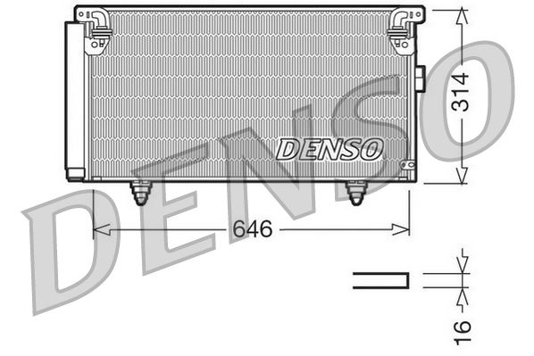 CONDENSER. AİR CONDİTİONİNG SUBARU LEGACY III 98-03