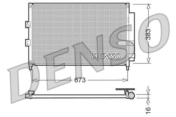 CONDENSER. AİR CONDİTİONİNG HONDA CIVIC VII 00-05