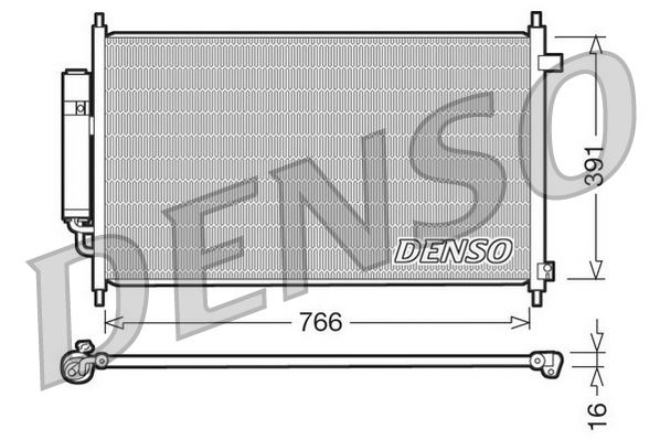 CONDENSER. AİR CONDİTİONİNG HONDA FR-V 04-