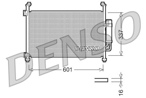 CONDENSER. AİR CONDİTİONİNG HONDA CIVIC VIII HATCHBACK 05-