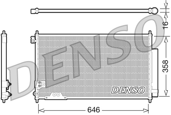 CONDENSER. AİR CONDİTİONİNG HONDA ACCORD VII 03-08
