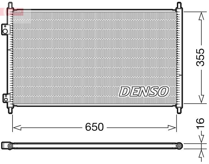 CONDENSER. AİR CONDİTİONİNG HONDA CIVIC VII 00-05