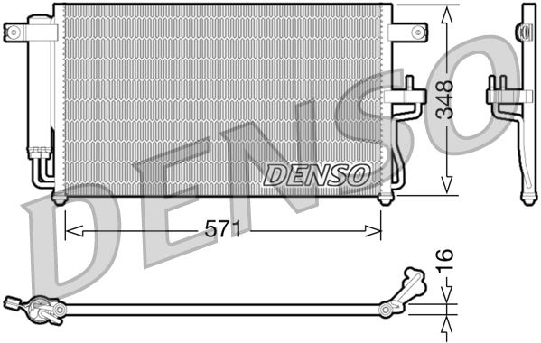 CONDENSER. AİR CONDİTİONİNG HYUNDAI ACCENT II 99-06