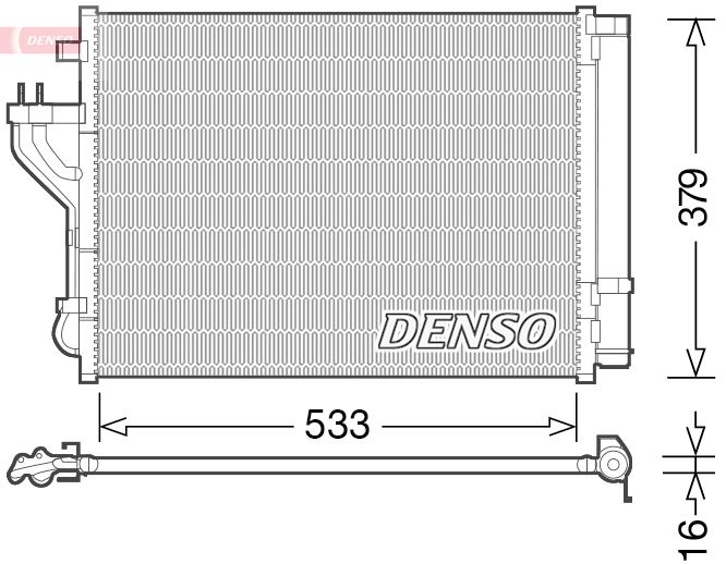 CONDENSER. AİR CONDİTİONİNG HYUNDAI İX35 09-