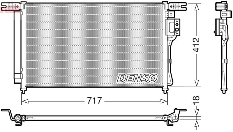 CONDENSER. AİR CONDİTİONİNG HYUNDAI SANTA F II 06-13