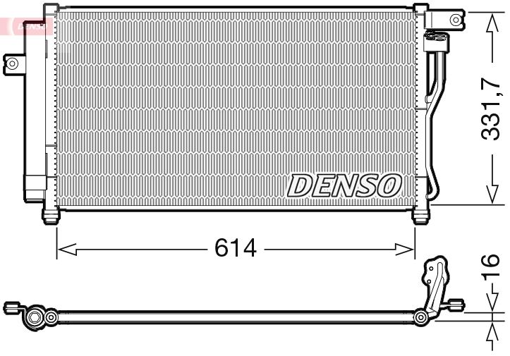 CONDENSER. AİR CONDİTİONİNG HYUNDAI ACCENT III 05-10