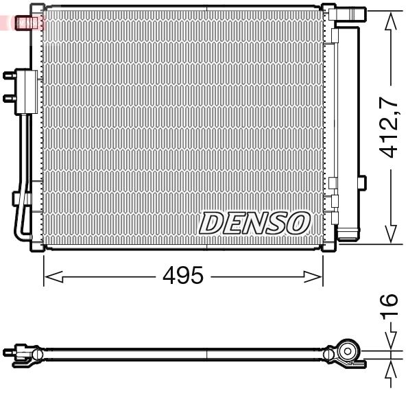 CONDENSER. AİR CONDİTİONİNG HYUNDAI GRAND SANTA F III 13-