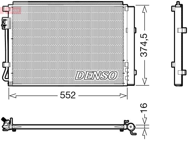 CONDENSER. AİR CONDİTİONİNG HYUNDAI VELOSTER 11-17