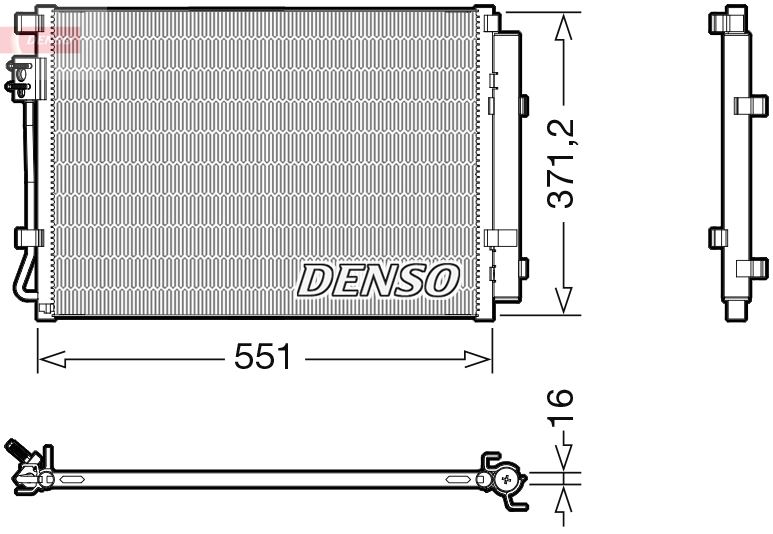 CONDENSER. AİR CONDİTİONİNG KIA RIO III 11-