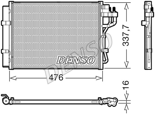 CONDENSER. AİR CONDİTİONİNG HYUNDAI İ10 II 13-