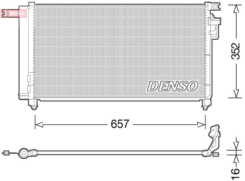 CONDENSER. AİR CONDİTİONİNG KIA RIO II 05-