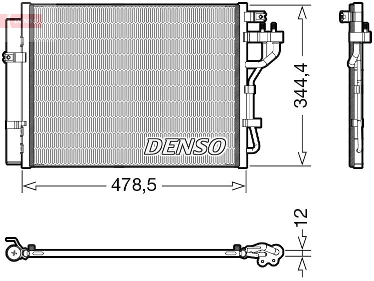 CONDENSER. AİR CONDİTİONİNG KIA PICANTO 11-
