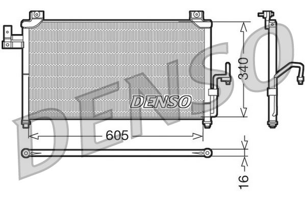 CONDENSER. AİR CONDİTİONİNG MAZDA PREMACY 99-05