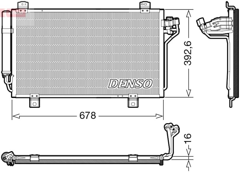 CONDENSER. AİR CONDİTİONİNG MAZDA 3 13-