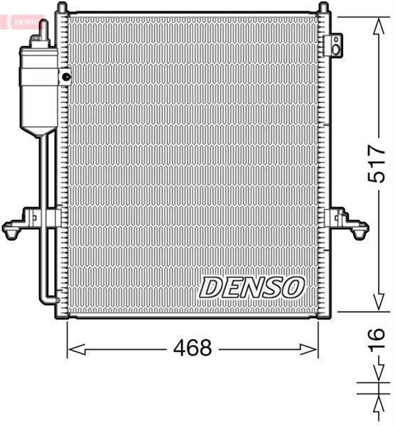 CONDENSER. AİR CONDİTİONİNG MITSUBISHI L 200 / TRITON 05-15