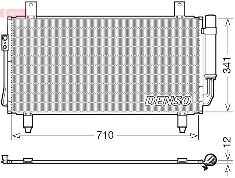 CONDENSER. AİR CONDİTİONİNG MITSUBISHI OUTLANDER III 12-