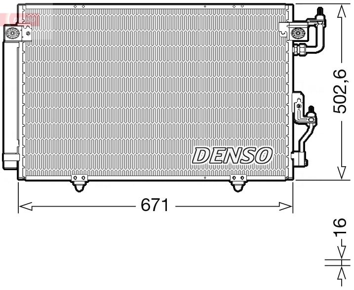 CONDENSER. AİR CONDİTİONİNG MITSUBISHI PAJERO CLASSİC 02-