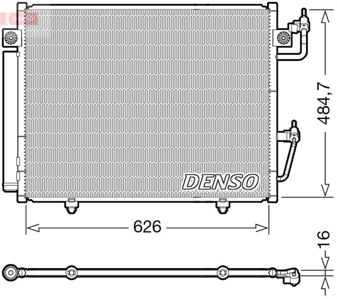 CONDENSER. AİR CONDİTİONİNG MITSUBISHI PAJERO IV 06-