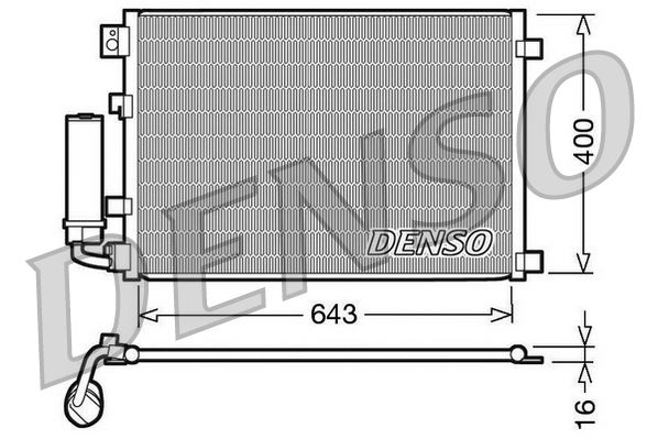 CONDENSER. AİR CONDİTİONİNG NISSAN QASHQAI I 2 07-13