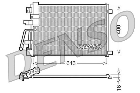 CONDENSER. AİR CONDİTİONİNG NISSAN QASHQAI I 2 07-13