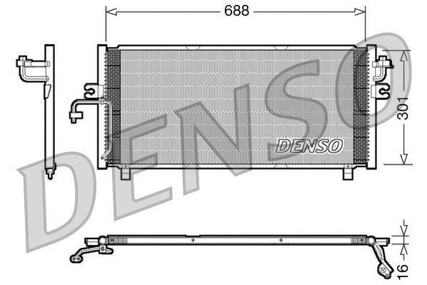 CONDENSER. AİR CONDİTİONİNG NISSAN PRIMERA P11 96-02