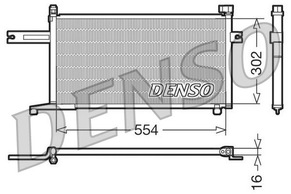 CONDENSER. AİR CONDİTİONİNG NISSAN MICRA II K11 92-03