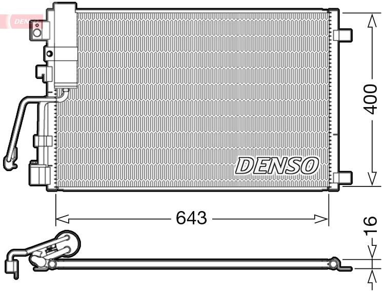 CONDENSER. AİR CONDİTİONİNG NISSAN QASHQAI I 2 07-13