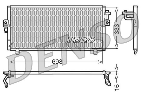 CONDENSER. AİR CONDİTİONİNG NISSAN PRIMERA P10 90-98