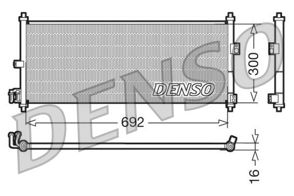 CONDENSER. AİR CONDİTİONİNG NISSAN ALMERA II 00-06