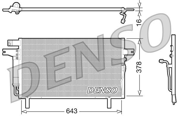 CONDENSER. AİR CONDİTİONİNG NISSAN PATHFINDER II 97-04