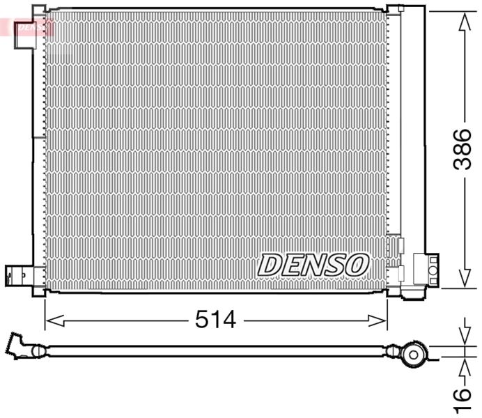 CONDENSER. AİR CONDİTİONİNG NISSAN MICRA IV K13 10-