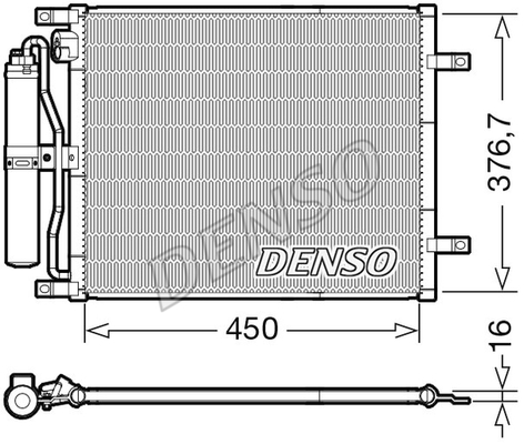 CONDENSER. AİR CONDİTİONİNG NISSAN MICRA III K12 03-10