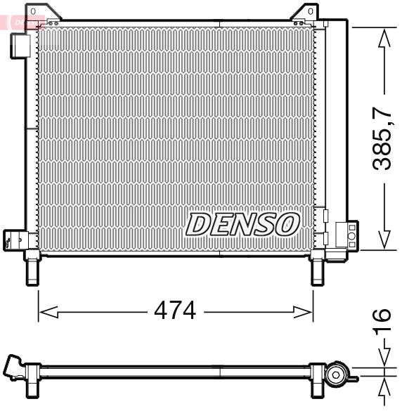 CONDENSER. AİR CONDİTİONİNG NISSAN MICRA IV K13 10-