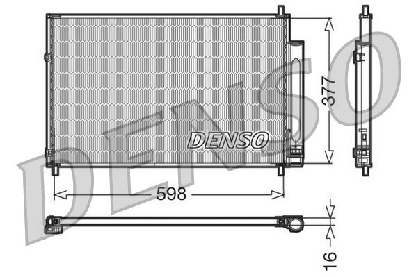 CONDENSER. AİR CONDİTİONİNG TOYOTA AURIS E15 06-12